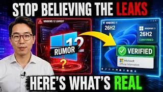 Thumbnail: STOP Believing the Windows 12 Leaks — Here's What Microsoft Actually Confirmed