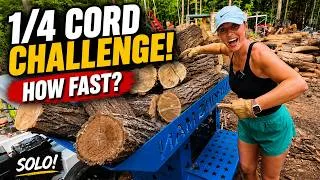 Thumbnail: How Much Faster Is My Log Staging Table? 1/4 Cord Firewood Challenge!