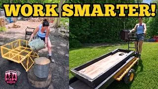 Thumbnail: Hand Splitting Beech and using the BougeRV Cart to get work done! 1