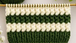 Thumbnail: 🧶Beautiful two Color Knitting Pattern | सिर्फ 2 रंगों से खूबसूरत डिज़ाइन #new #knitting #diy 