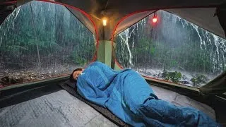 Thumbnail: Heavy Rain for a Whole Day Non-Stop || Solo Camping in Non-Stop Heavy Rain