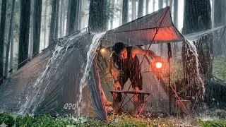Thumbnail: 4 Days CAMPING HEAVY RAIN ||  Camping in Heavy Rain with Umbrella Tent
