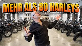 Thumbnail: MEHR ALS 80 HARLEYS IM SHOP! 😳 Welche würdest DU nehmen?