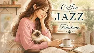 Thumbnail: Cozy Coffee Jazz ☕ やわらかな光と本に包まれて、ひと息つく午後