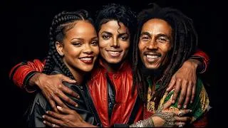 Thumbnail: Micheal Jackson ft. Bob Marley and Rihanna on “Trenchtown Thriller” (AI Music Video)