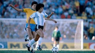 Thumbnail: Brazil struggles to stop 20 years old Diego Maradona