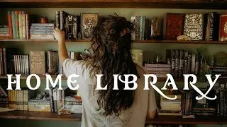 Thumbnail: reorganizing my bookshelves!! 📚 dark cottagecore library ✨