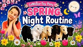Thumbnail: LeMieux Toy Pony Spring Night Routine! 🌸 Will Snowflake Jump The Puissance Wall?