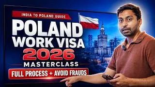 Thumbnail: Poland Work Visa 2026 Masterclass: Full Process Revealed + Avoid Job Scams
