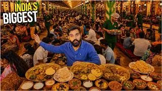 Thumbnail: Indian Street Food - Tried Every Unlimited Thali at India's Biggest Restaurant (10,000 People Daily)