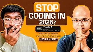 Thumbnail: The Future of JOBS and CODING in 2026🥶 ft @Telusko