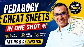 Thumbnail: Pedagogy Cheat Sheets in One Shot | TAT-HS & TAT-S English | Complete Revision by Harsh Barasiya