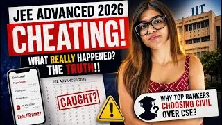 Thumbnail: JEE Advanced 2026 Cheating? 😳 IIT’s Statistics Explained + Why AIR 179 Chose Civil