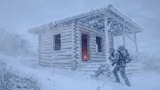 Thumbnail: I Hide from a Snowstorm in a Log Cabin | Extreme Cold Survival, Catch & Cook