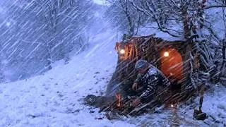Thumbnail: Surviving The Harsh Winter | Surviving With My Dog ​​By Building a Makeshift Tent.