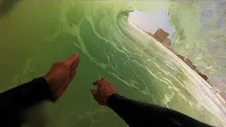 Thumbnail: POV Surfing Shore Break BARRELS at Pensacola Beach GoPro filmed Catch Surf STUMP