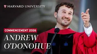 Thumbnail: Andrew O’Donohue Delivers the Graduate English Address | Harvard Commencement 2026