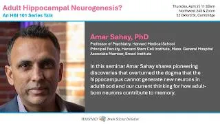 Thumbnail: Adult Hippocampal Neurogenesis? An HBI 101 Talk