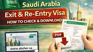 Thumbnail: Exit and Re-Entry Visa kaise check kre Absher me , #Saudi Arabia 