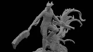 Thumbnail: Bloodborne The Hunter High-Quality STL File for 3D Pinting | File links in discription
