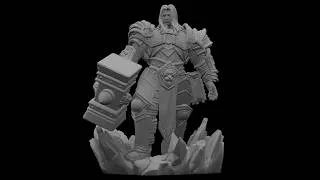 Thumbnail: Arthas World of Warcraft STL Files for 3D Printing | File link in discription