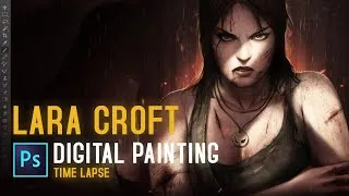 Thumbnail: Painting Lara Croft from Scratch in Photoshop