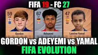 Thumbnail: GORDON vs ADEYEMI vs YAMAL 😱🔥 BARCELONA ATTACK in FIFA EVOLUTION !! FIFA 19 - FC 27