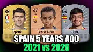 Thumbnail: SPAIN WORLD CUP 2026 WINNING TEAM - 5 YEARS AGO vs NOW