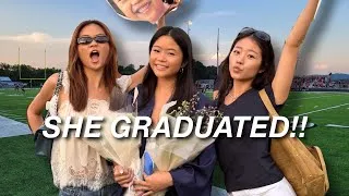 Thumbnail: EMBARRASSING OUR LITTLE SISTER FOR HER HIGH SCHOOL GRADUATION DAY *vlog!!*