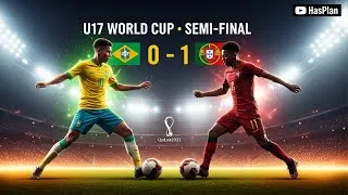 Thumbnail: Brazil U17 vs Portugal U17 – FINAL SCORE & RESULT | FIFA U-17 World Cup 2025 Semi-Final
