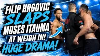 Thumbnail: 😱 MOSES ITAUMA SLAPPED BY FILIP HRGOVIC AT WEIGH IN!!! BIG DRAMA SHOW!!! REACTION & FINAL PREDICTION