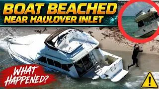 Thumbnail: BOAT AGROUND AT HAULOVER INLET! YOU WON'T BELIEVE THIS