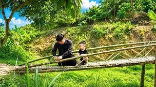 Thumbnail: Building a bamboo bridge for father and child with my own hands – A new life in the mountains
