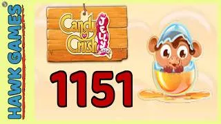 Thumbnail: Candy Crush Jelly Saga Level 1151 Hard (Monkling mode) - 3 Stars Walkthrough, No Boosters