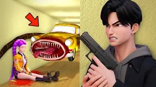 Thumbnail: CAR EATER HURT JINU AND RUMI In Garry's Mod
