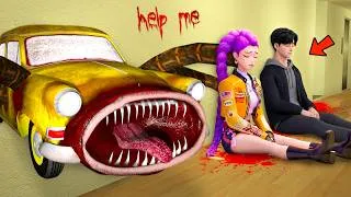 Thumbnail: DID CAR EATER HURT RUMI AND JINU In Garry's Mod