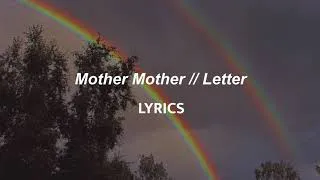 Thumbnail: Mother Mother // Letter (LYRICS)
