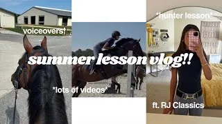 Thumbnail: SUMMER LESSON VLOG!! 🐴🤍 ft. RJ Classics