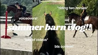 Thumbnail: SUMMER BARN VLOG!! *voiceover riding videos + bts content*