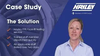 Thumbnail: Hayley PPE Face Fit Testing Completed for Aerospace Engineering Company