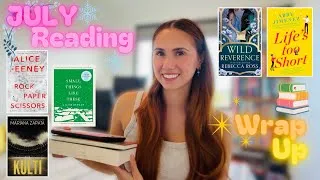 Thumbnail: Every book I read in the month of July! Reading Wrap Up 📖🩵💙🌧️❄️✨