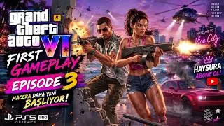 Thumbnail: GTA 6 GAMEPLAY EPISODE 3 - BÜYÜK KAÇIŞ VE ÇATIŞMA! (PS5 PRO)