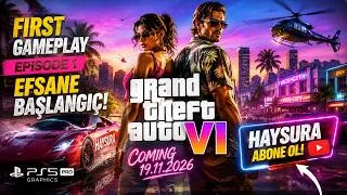 Thumbnail: GTA 6 FIRST GAMEPLAY EPISODE 1-EFSANE BAŞLANGIÇ! (PS5 PRO GRAPHICS) #gta6 #gaming #haysura #gameplay