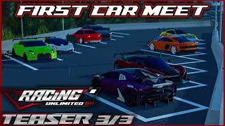 Thumbnail: THE FINAL TEASER | RACING UNLIMITED 3/3 (game coming soon on Roblox) 🚀 First Car meet