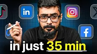 Thumbnail: Full Social Media Marketing Strategy in Just 35 Mints | Grow Your Business Fast