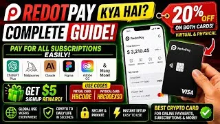 Thumbnail: RedotPay Kya Hai? Complete Guide 2026 | KYC, Virtual & Physical Card Apply