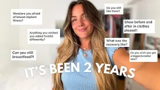 Thumbnail: BOOB JOB 2 YEAR UPDATE - answering your questions about recovery, breastfeeding, and pregnancy!