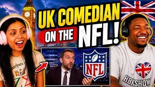 Thumbnail: Americans react  British comedian confuses Americans -Fin Taylor on Good Morning Football Reaction