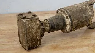 Thumbnail: Restoration Abandoned Handheld External Concrete Vibrator | Restoration of a Rare Construction Tool