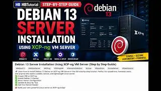 Thumbnail: How to Install Debian 13 Server on XCP-ng | Complete VM Setup Guide